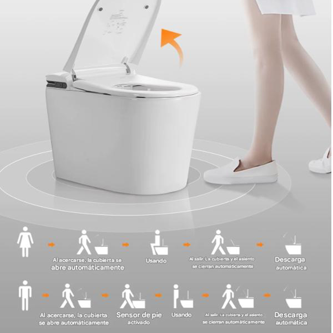 sensor de aproximación wc japones T71 blanco y gris 